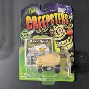 2004 Creepsters Bone Head Glow in the Dark 1:64 Diecast Car w/ Card